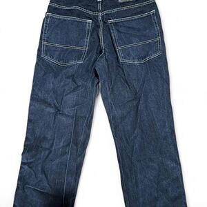 Vintage SOUTHPOLE Jeans Men's 34 Y2K Blue Dark Wash Wide Leg Baggy Hip Hop